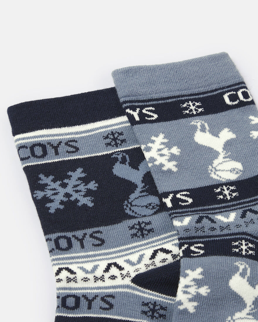 Spurs Kids 2 Pack Christmas Socks