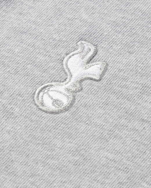 Spurs Mens Essential Zip Up Grey Hoodie