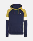 Spurs Mens Contrast Raglan Sleeve Navy Hoodie