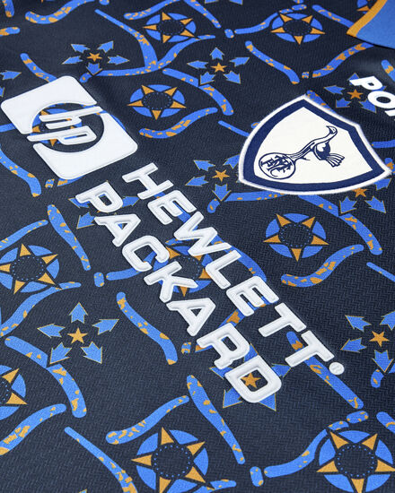 Spurs Retro 1996/1997 Pony Goalkeeper Long Sleeve Blue Shirt