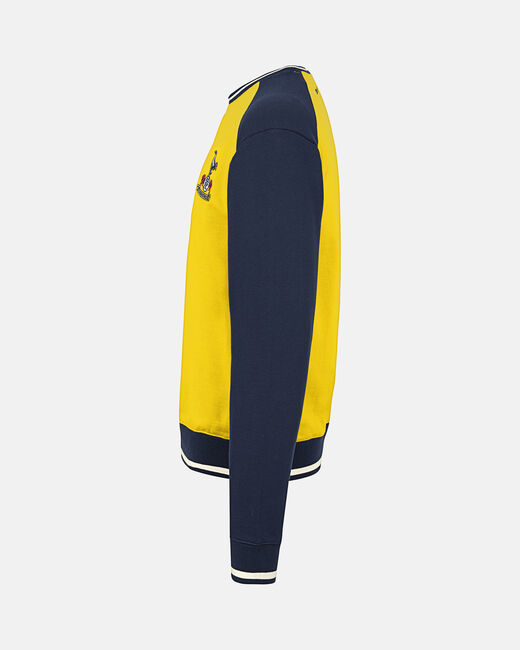Spurs Mens Retro Crest Yellow Sweatshirt