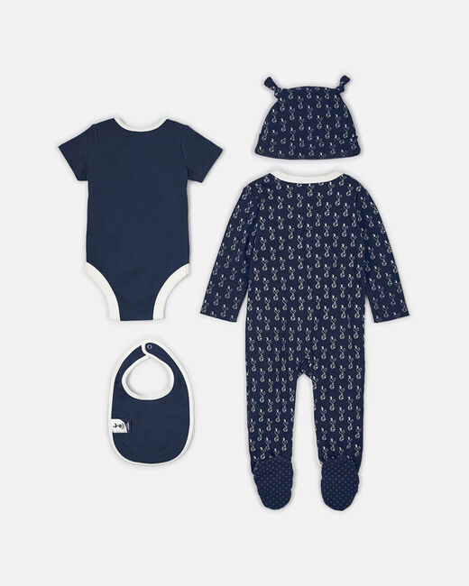 Spurs Baby Navy Born Spurs 4 Piece Set