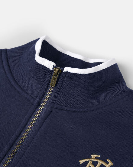 Spurs Mens THFC Gold Embroidered Zip Sweatshirt