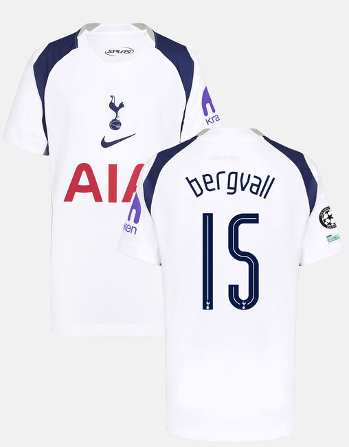 Lucas Bergvall Youth Stadium Club Tottenham Hotspur Home Shirt 2025/26