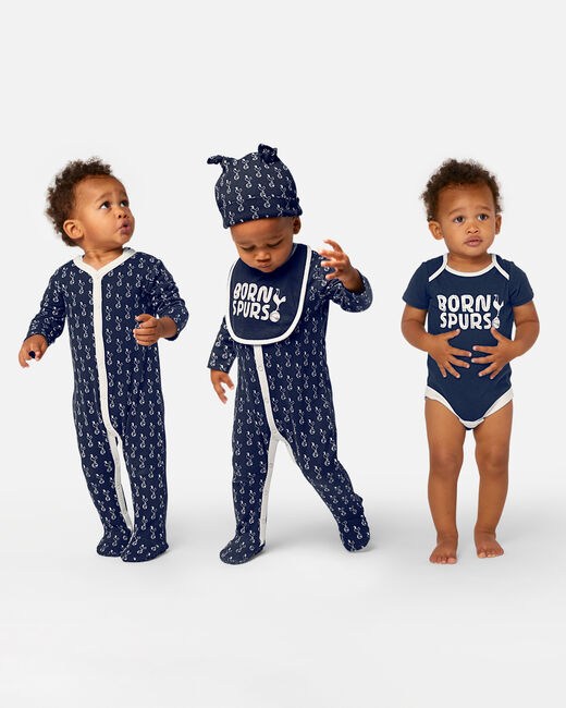 Spurs Baby Navy Born Spurs 4 Piece Set