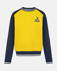 Spurs Mens Retro Crest Yellow Sweatshirt
