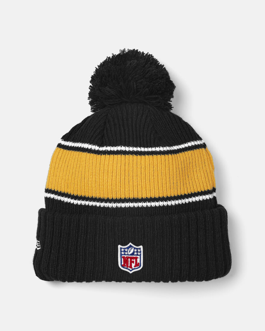 Spurs New Era NFL Pittsburgh Steelers Bobble Knit Beanie