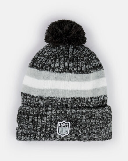 Spurs New Era NFL Las Vegas Raiders Bobble Knit Beanie