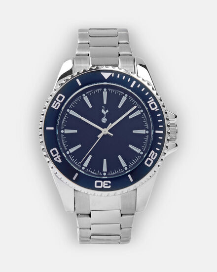 Spurs Crest Mens Blue Dial Bracelet Watch