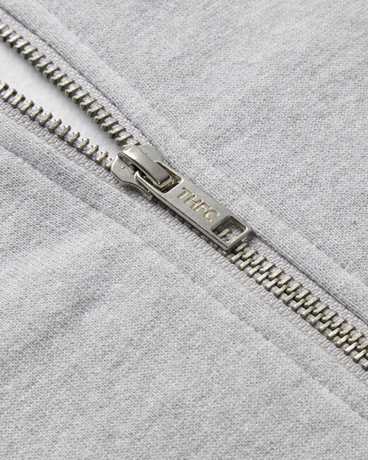 Spurs Mens Essential Zip Up Grey Hoodie