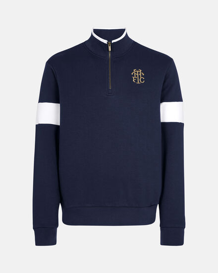 Spurs Mens THFC Gold Embroidered Zip Sweatshirt