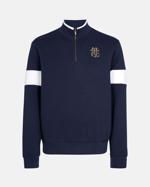 Spurs Mens THFC Gold Embroidered Zip Sweatshirt