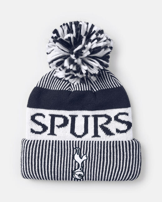 Spurs Kids Sports Navy And White Beanie