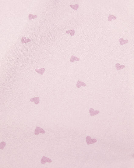 Spurs Baby Pink Heart Print 4 Piece Set