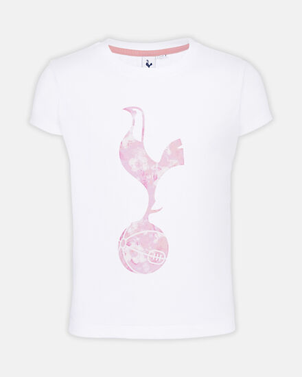 Spurs Kids Floral Print Cockerel T-Shirt