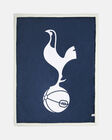 Spurs Navy Crest Sherpa Fleece Blanket