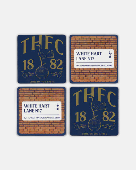 Spurs Retro White Hart Lane 4 Pack Coasters