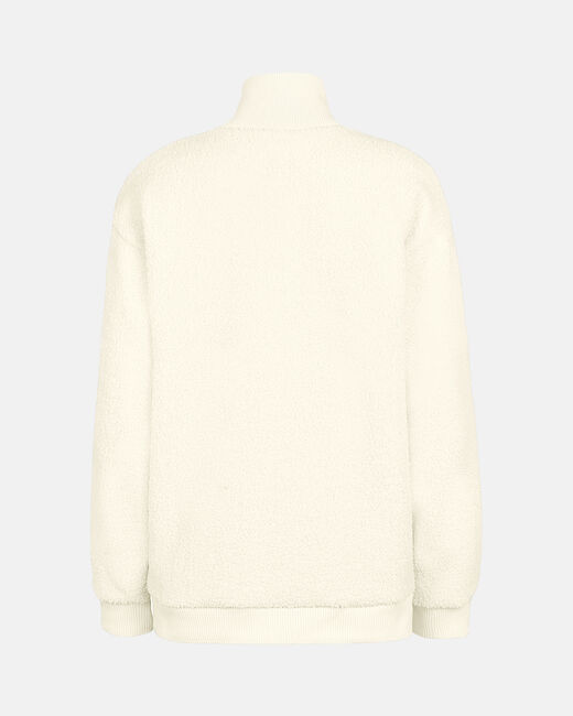 Spurs Womens 1/4 Zip Teddy Cream Fleece