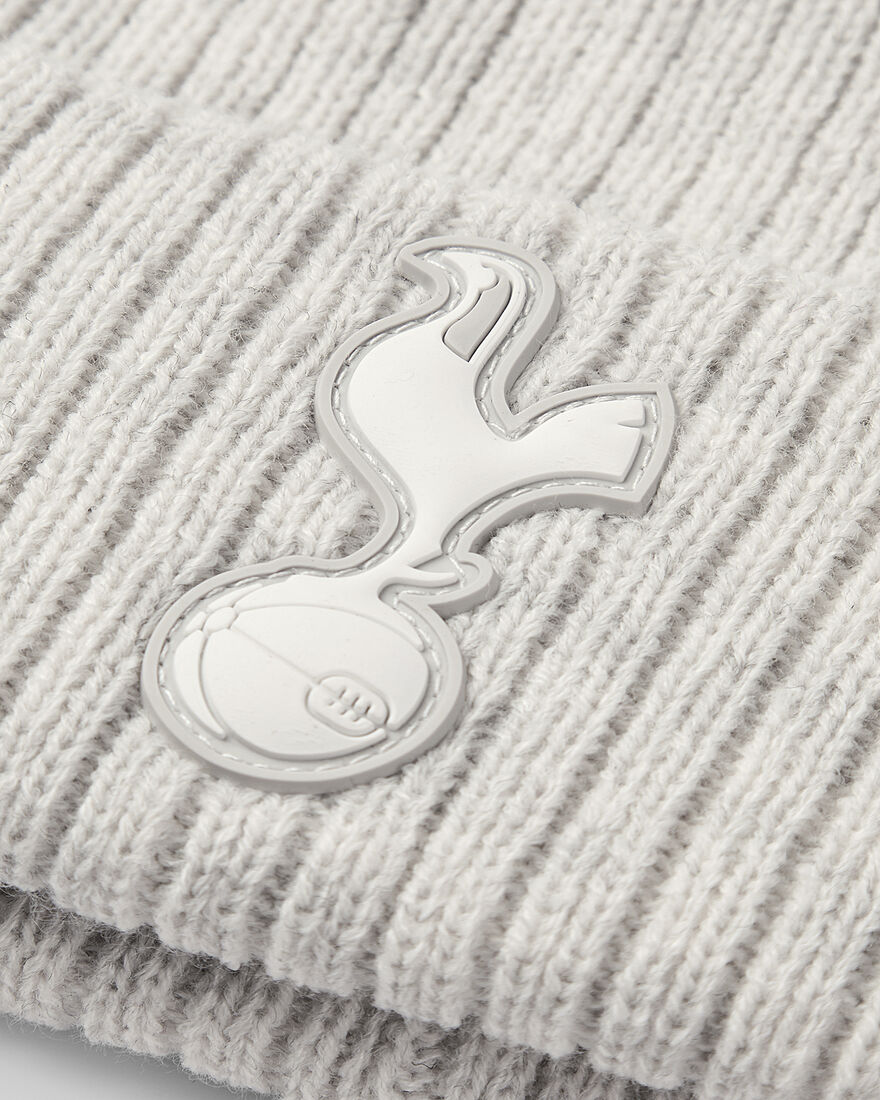 Spurs Womens Grey Marl Pom Beanie