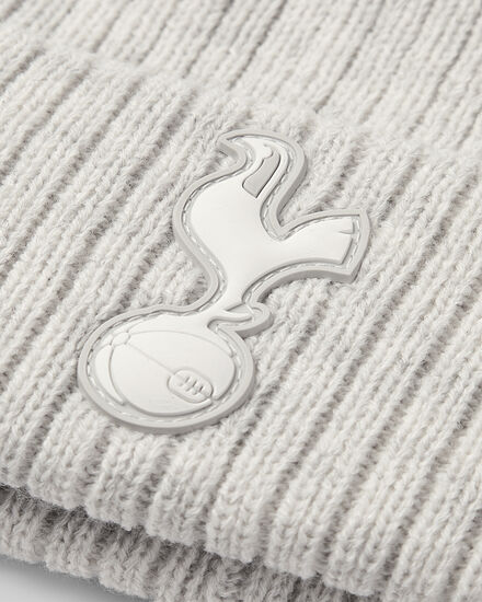 Spurs Womens Grey Marl Pom Beanie