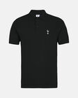 Spurs Mens Black Cotton Pique Polo