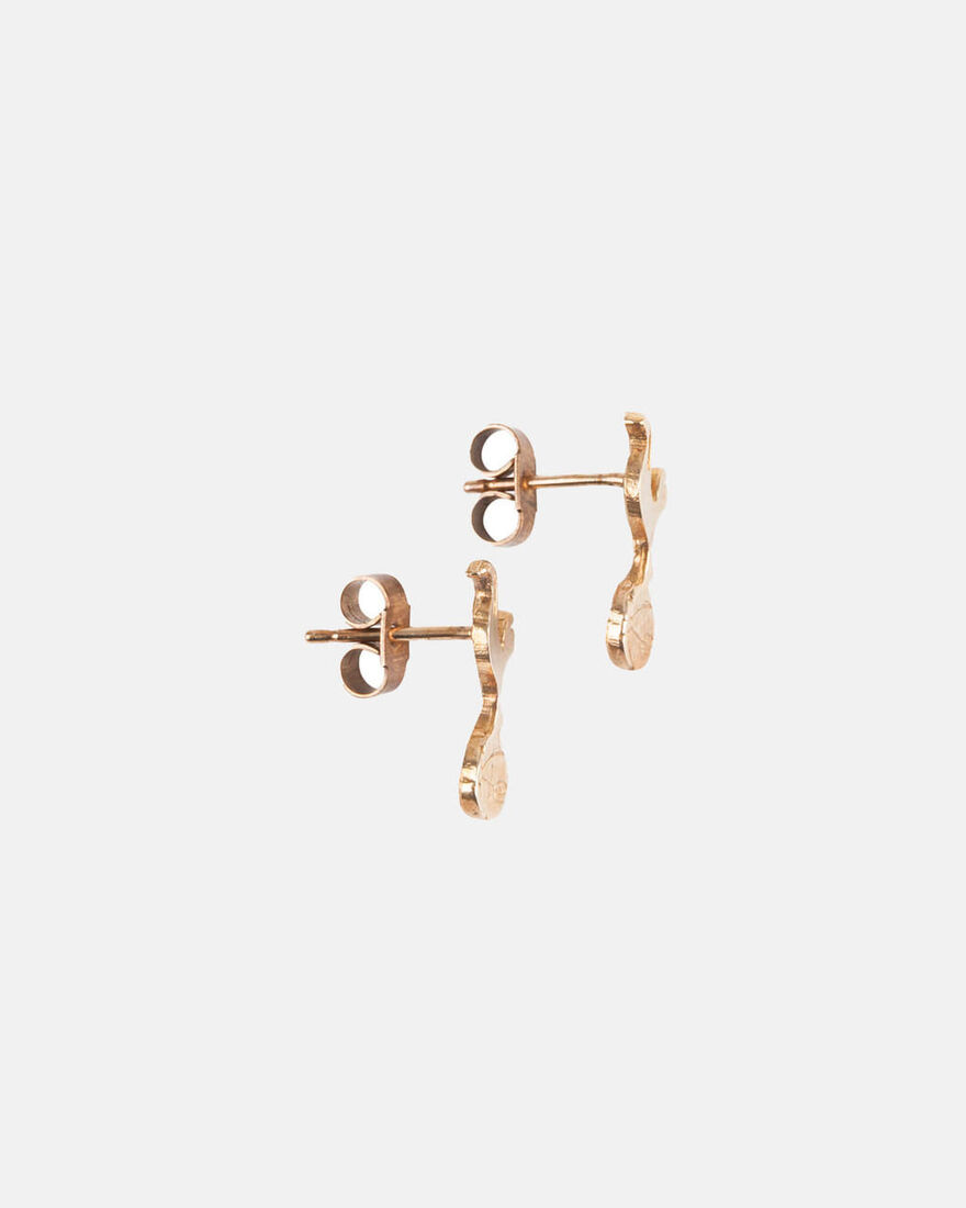 Spurs Gold Crest Stud Earrings