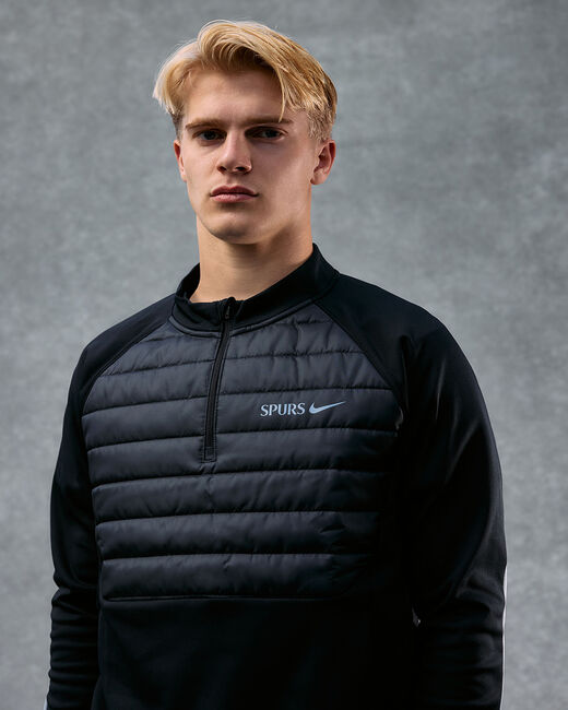 Spurs Nike Mens Winter Drill Black Top