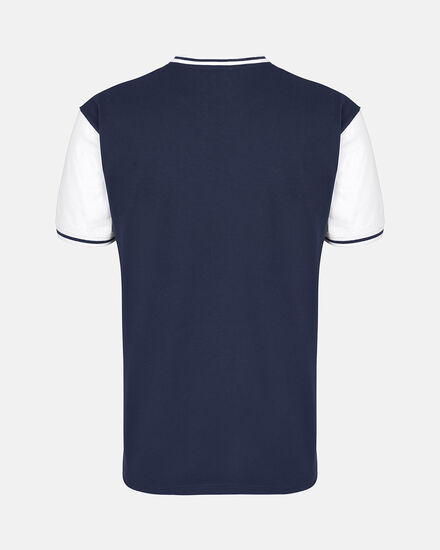 Spurs Mens Navy THFC Ringer T-Shirt