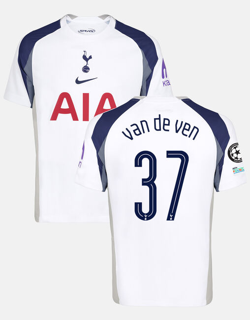 Micky van de Ven Mens Stadium Club Tottenham Hotspur Home Shirt 2025/26