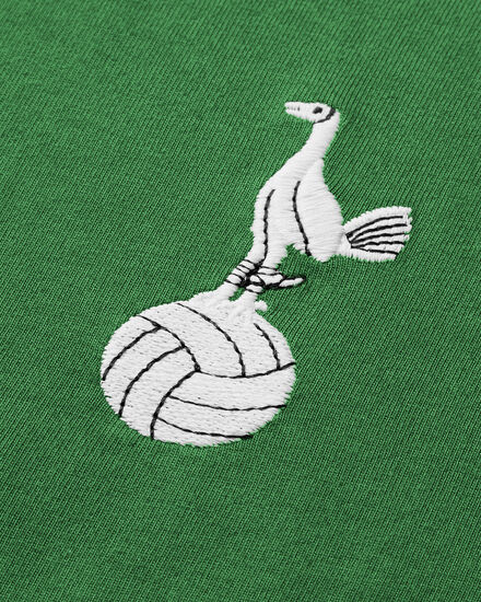 Spurs Retro Crest Green Long Sleeve Shirt