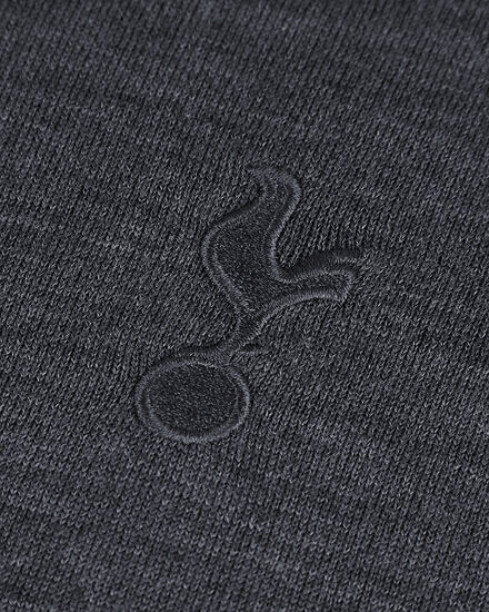 Spurs X John Smedley Mens Grey Crew Neck Jumper