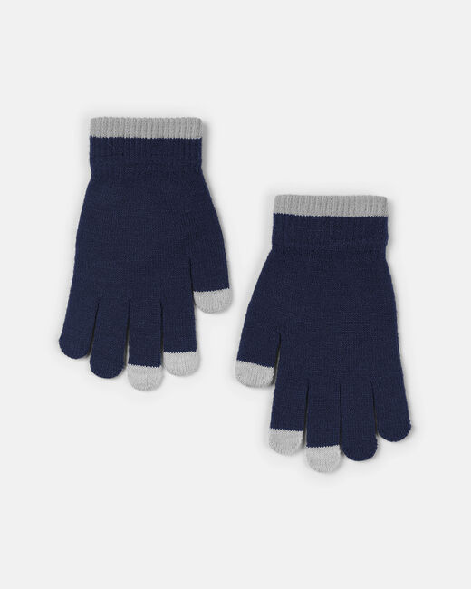 Spurs Kids Navy Touchscreen Gloves Ages 7-12