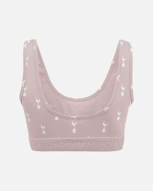 Spurs Womens All Over Print Pink Cockerel Bralette