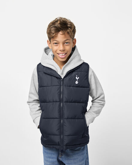 Spurs Kids Navy Padded Gilet