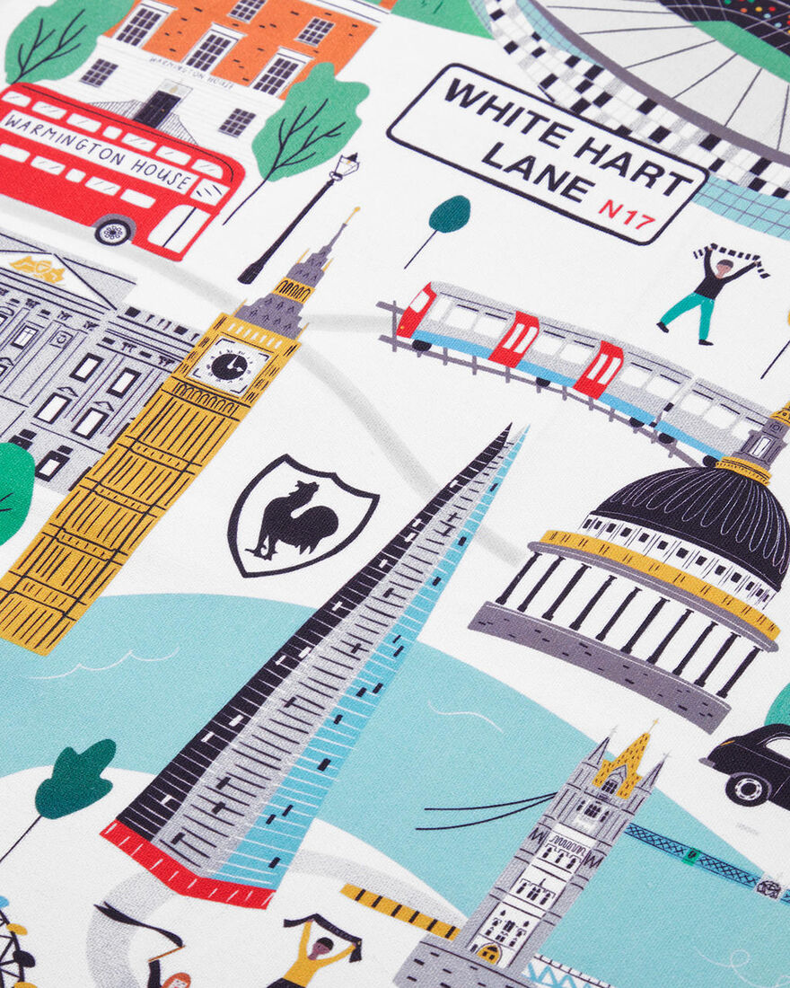 Spurs London Map Tea Towel