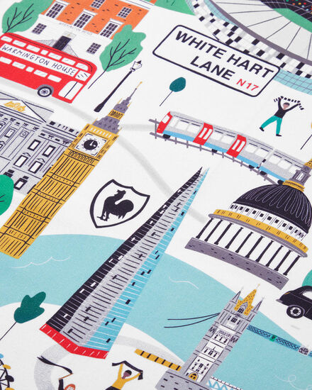 Spurs London Map Tea Towel
