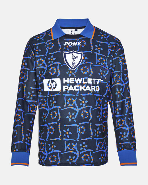 Spurs Retro 1996/1997 Pony Goalkeeper Long Sleeve Blue Shirt