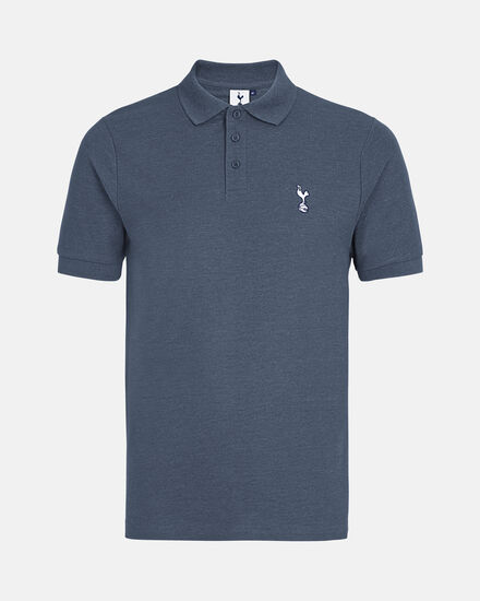 Spurs Mens Midnight Blue Cotton Pique Polo