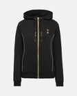 Spurs Womens Gold Piping Zip Through Hoodie