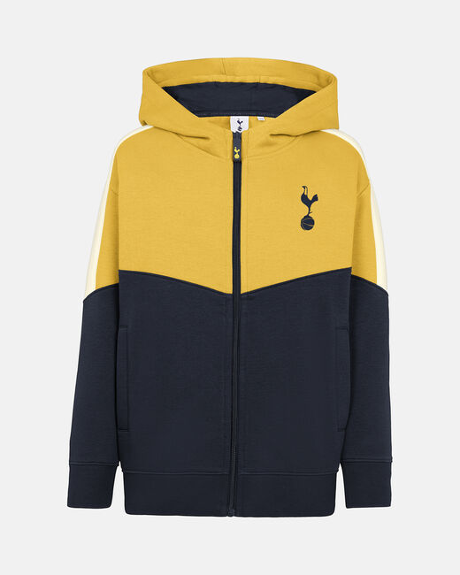 Spurs Kids Navy And Yellow Colour Block Zip Through