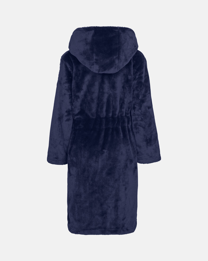 Spurs Kids Navy Fleece Dressing Gown Robe