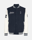 Spurs Adults Contrast Sleeve Varsity Jacket