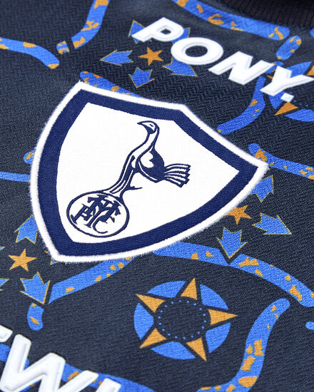 Spurs Retro 1996/1997 Pony Goalkeeper Long Sleeve Blue Shirt