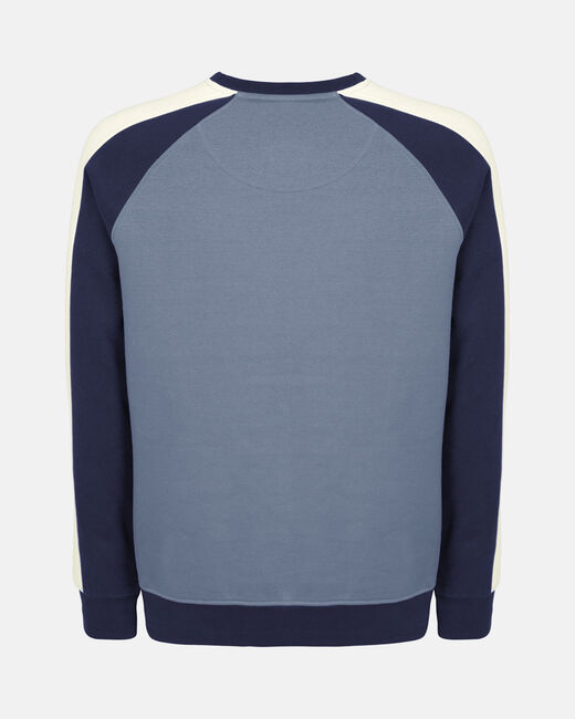 Spurs Men Contrast Raglan Sleeve Blue Sweatshirt