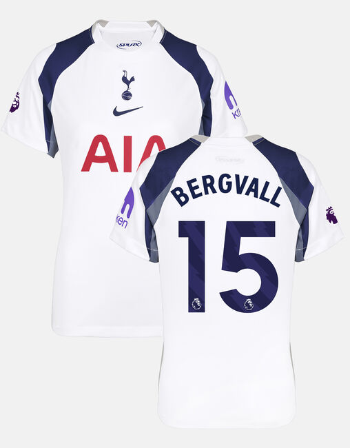 Lucas Bergvall Womens Stadium Premier League Tottenham Hotspur Home Shirt 2025/26
