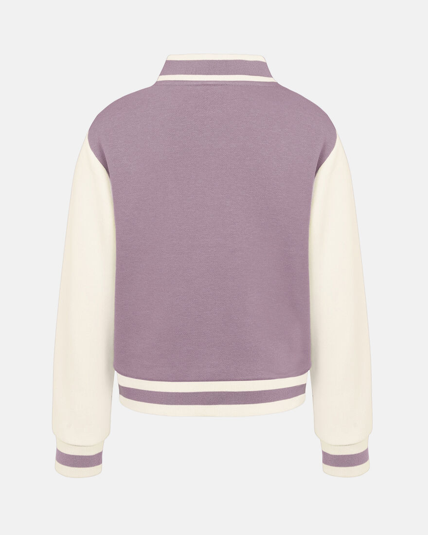 Spurs Kids Purple Varsity Baseball Jacket