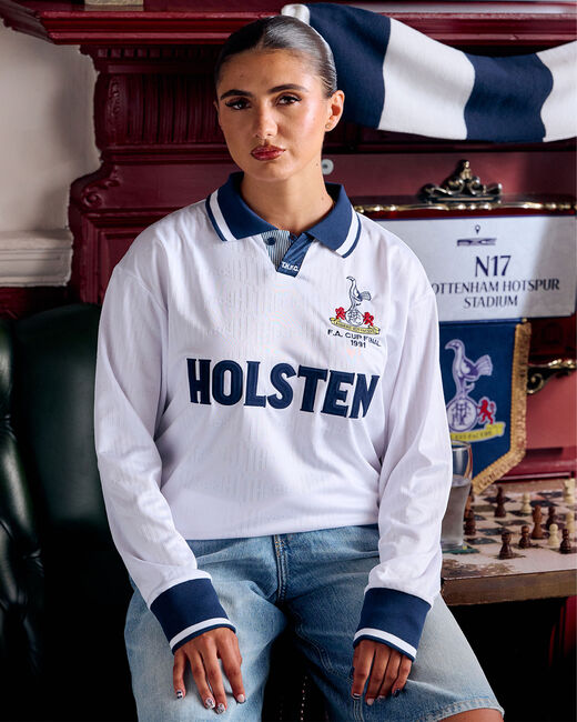 Spurs Retro 1991 FA Cup Final Long Sleeved Shirt