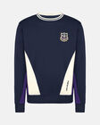 Spurs Heritage Crest Panel Navy Sweatshirt