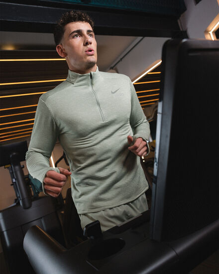 Spurs Nike Mens Active Green Half Zip Therma-FIT Top