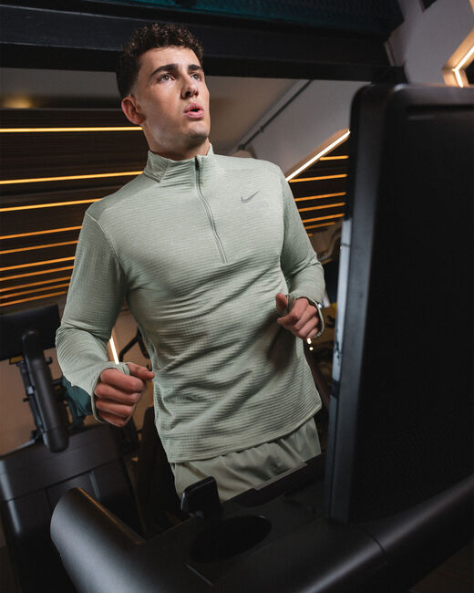 Spurs Nike Mens Active Green Half Zip Therma-FIT Top